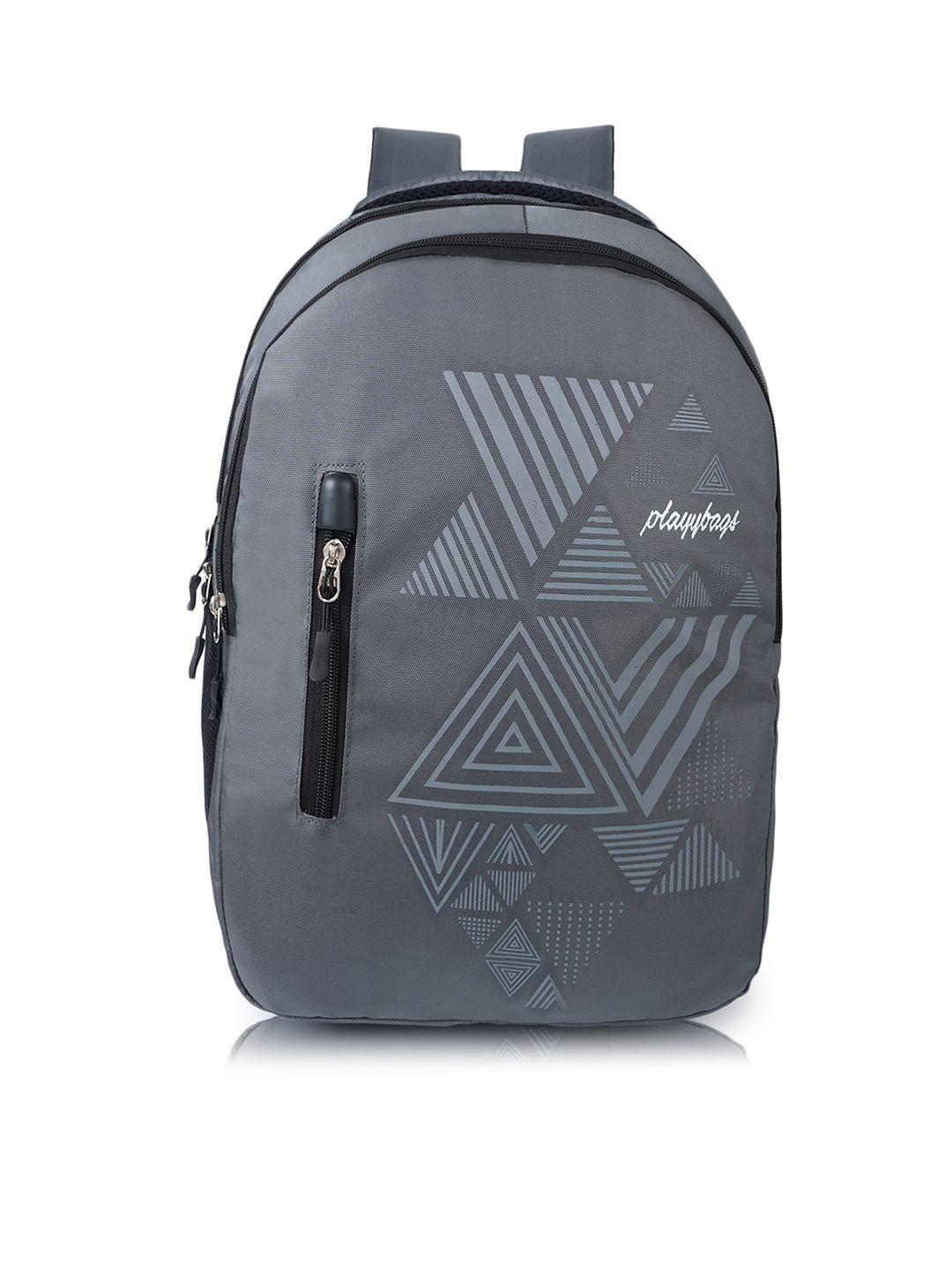 playybags geometric ergonomic water resistant backpack