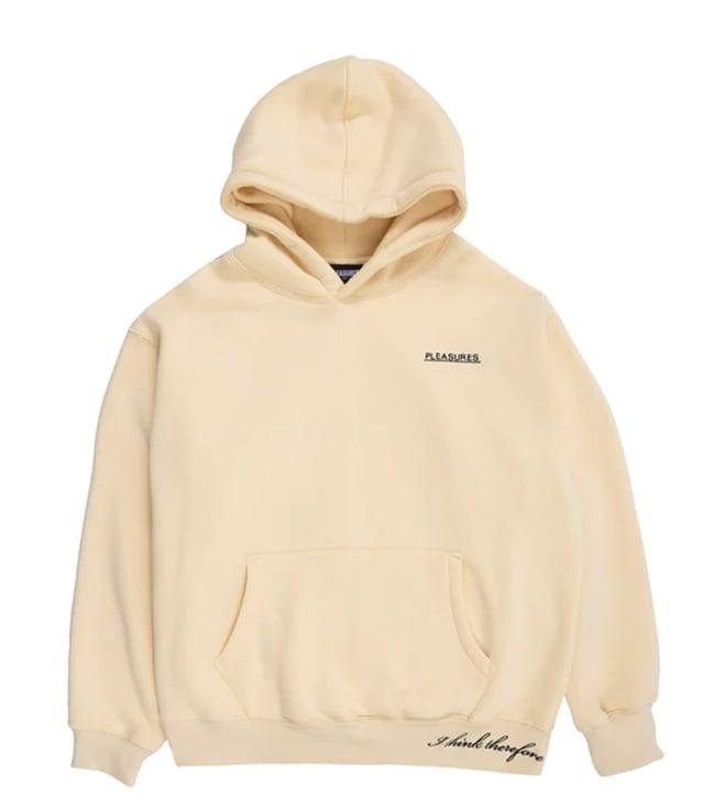 pleasures capsul x cream discourse printed relaxed fit hoodie