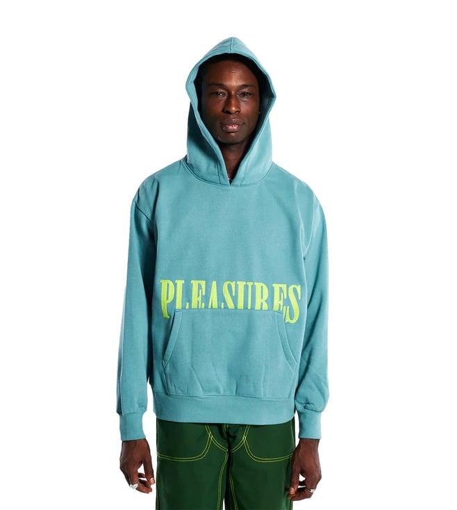 pleasures capsul x green latex printed relaxed fit hoodie