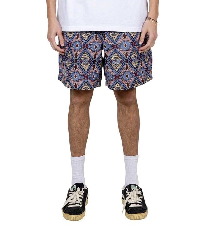 pleasures x capsul grey coffer printed relaxed fit shorts