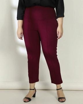pleat-front pants with insert pockets