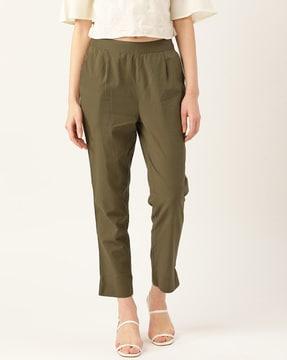 pleat front relaxed fit trousers