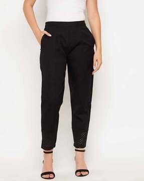 pleat front trouser with insert pockets