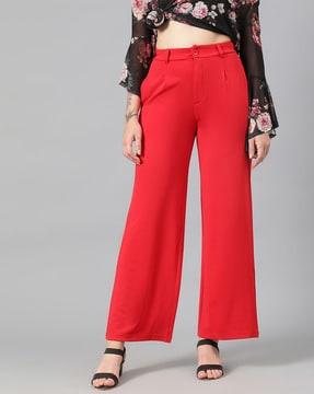 pleat-front trouser with insert pockets