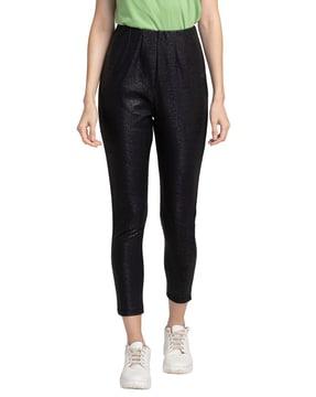 pleat ftont skinny fit trousers