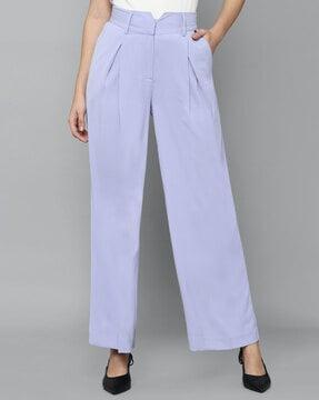 pleated palazzos with insert pockets