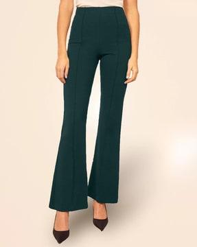 pleated slim fit trousers