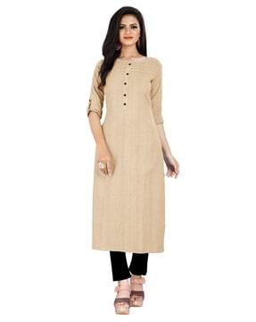 pleated a-line kurti