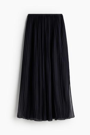 pleated chiffon skirt