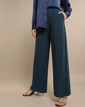 pleated culottes with pocket inserts