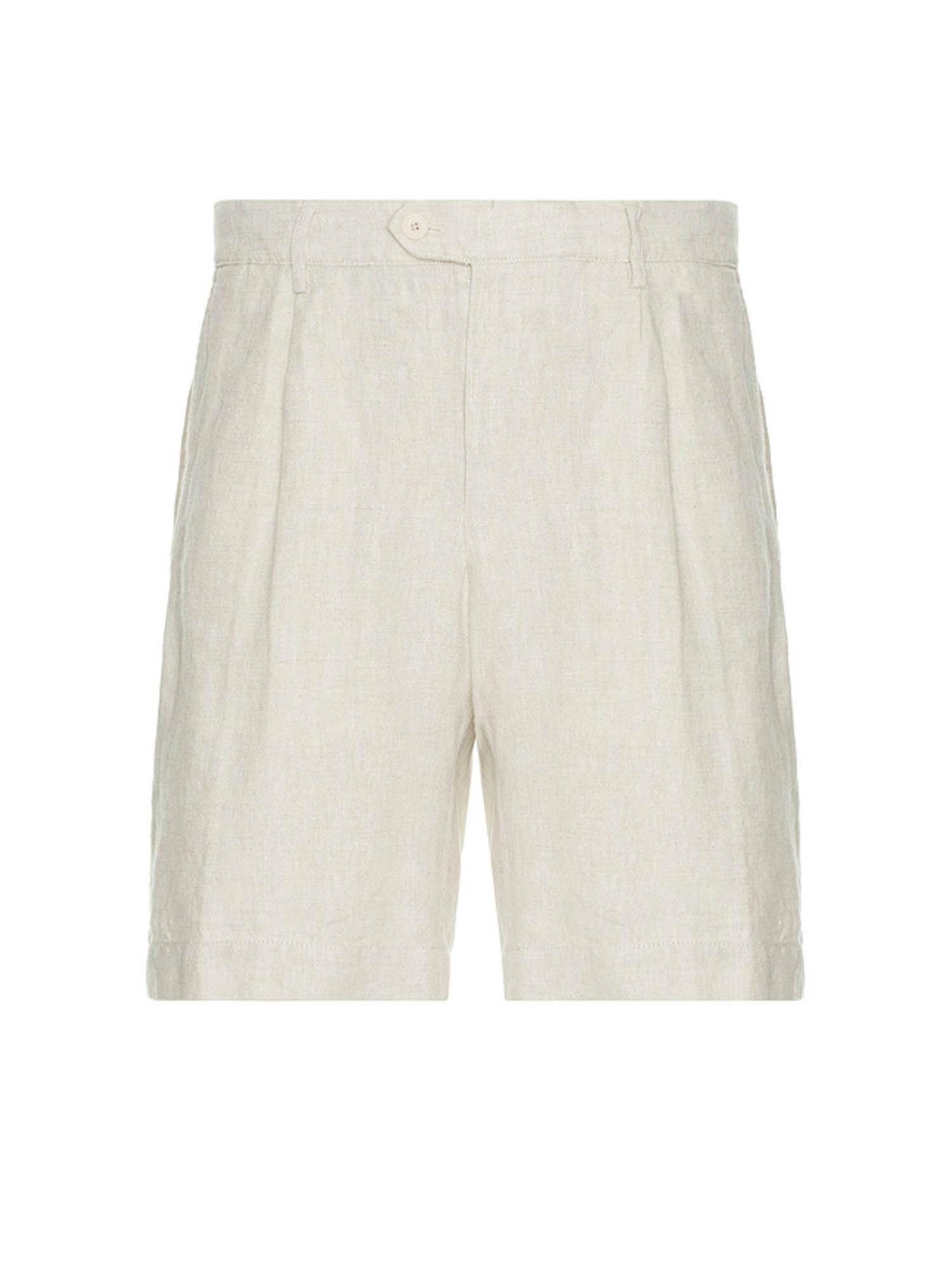 pleated linen short