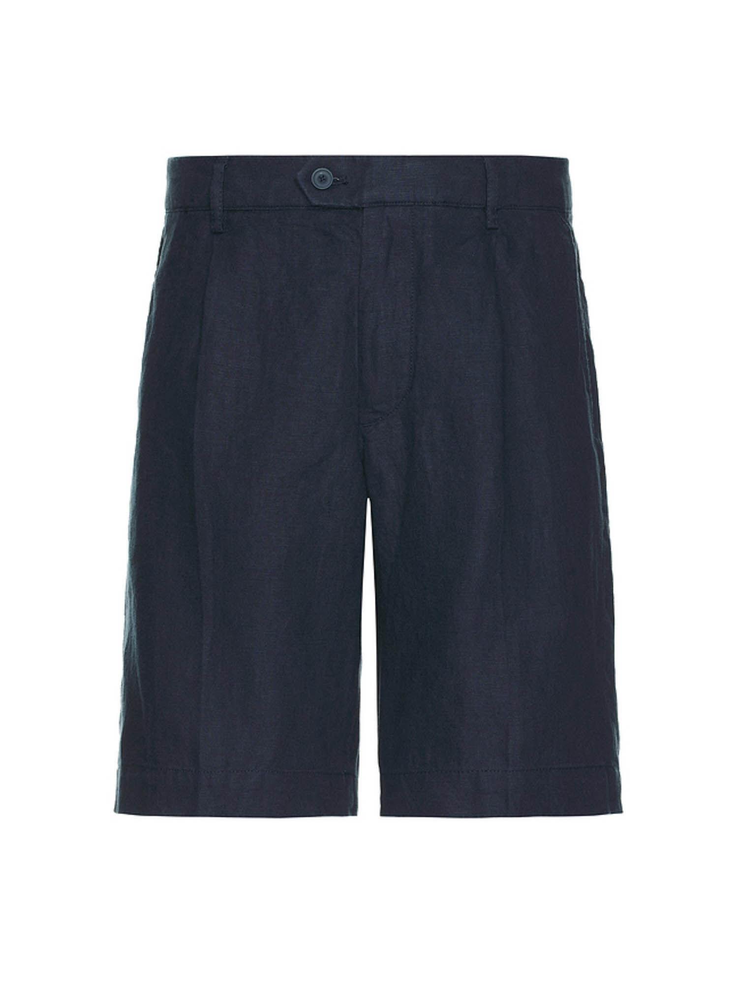 pleated linen short