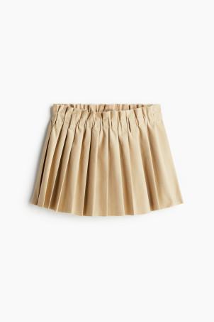 pleated mini skirt