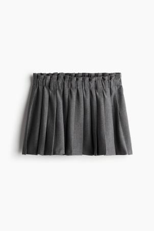 pleated mini skirt