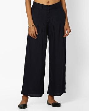 pleated palazzo pants