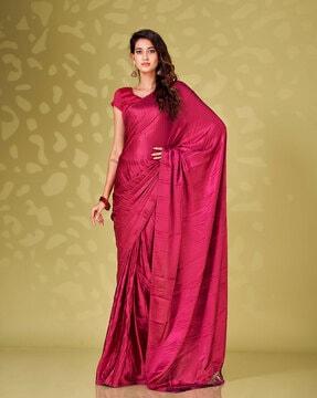 pleated pre-stitched saree