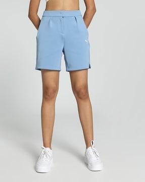 pleated shorts with insert pockets