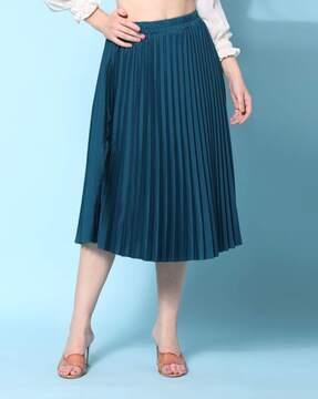 pleated skirt with elasticated wasitband