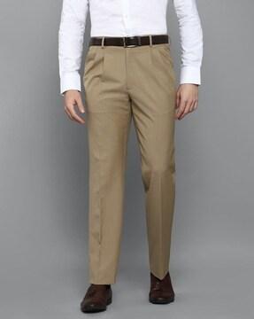 pleated trousers with insert pockets