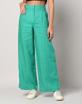 pleated wide-leg pants