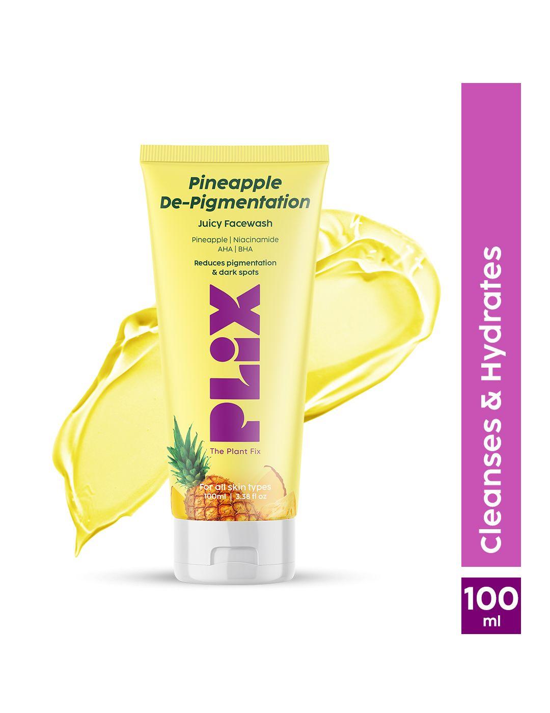 plix the plant fix pineapple de-pigmentation facewash-100 ml