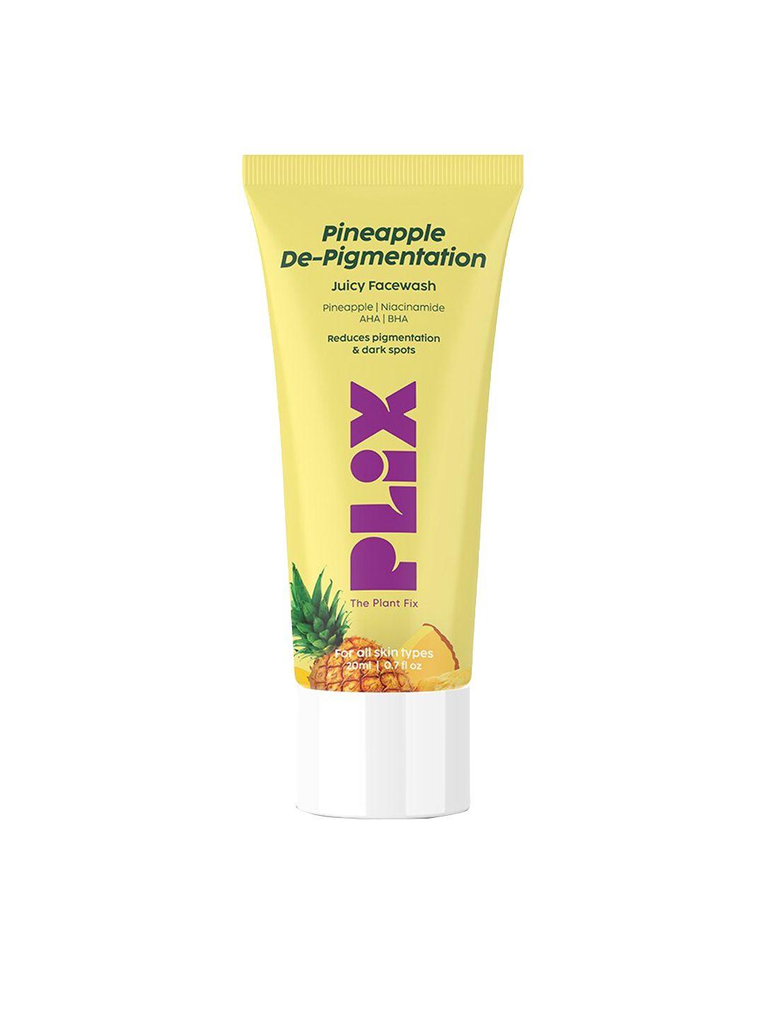 plix the plant fix pineapple de-pigmentation foaming face wash - 20ml