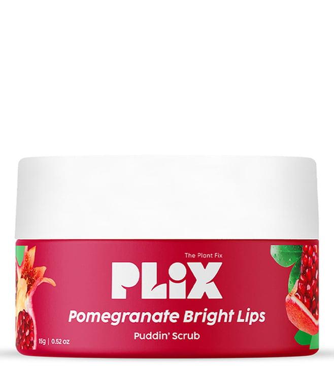 plix the plant fix pomegranate bright lips puddin' scrub - 15 gm