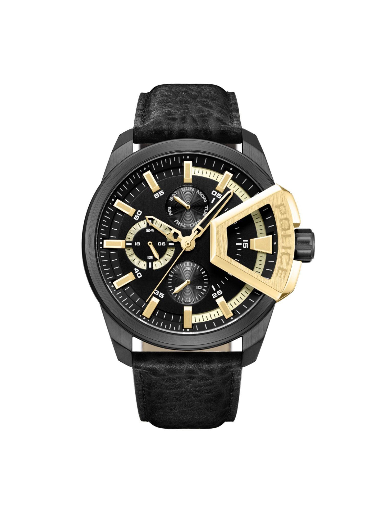 plpewjf0005704 black dial analog watch for men