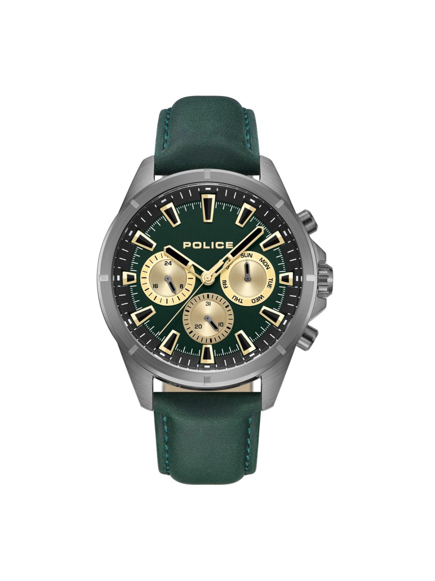 plpewjf0005801 green dial analog watch for men