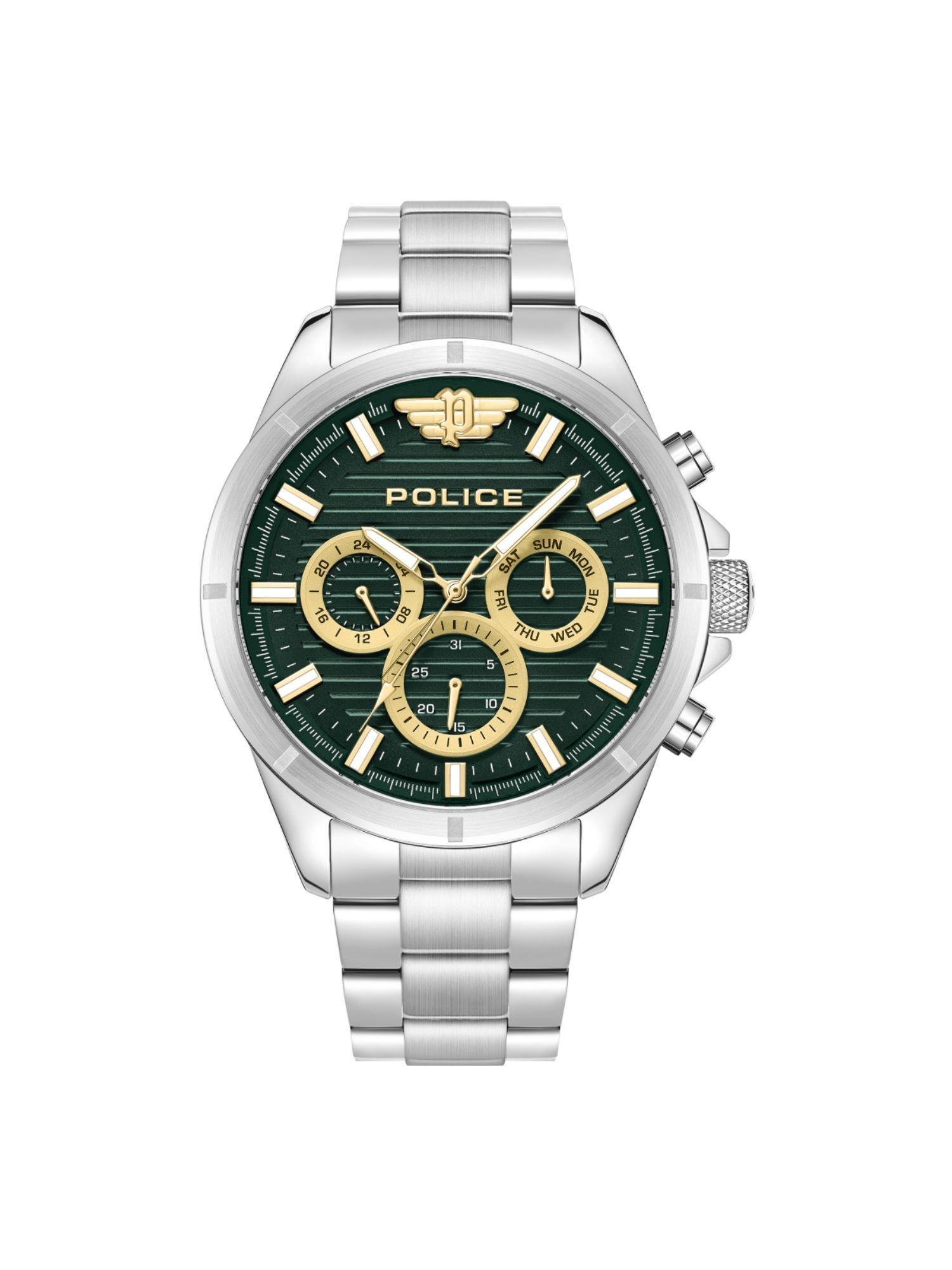 plpewjk2227803 green dial analog watch for men