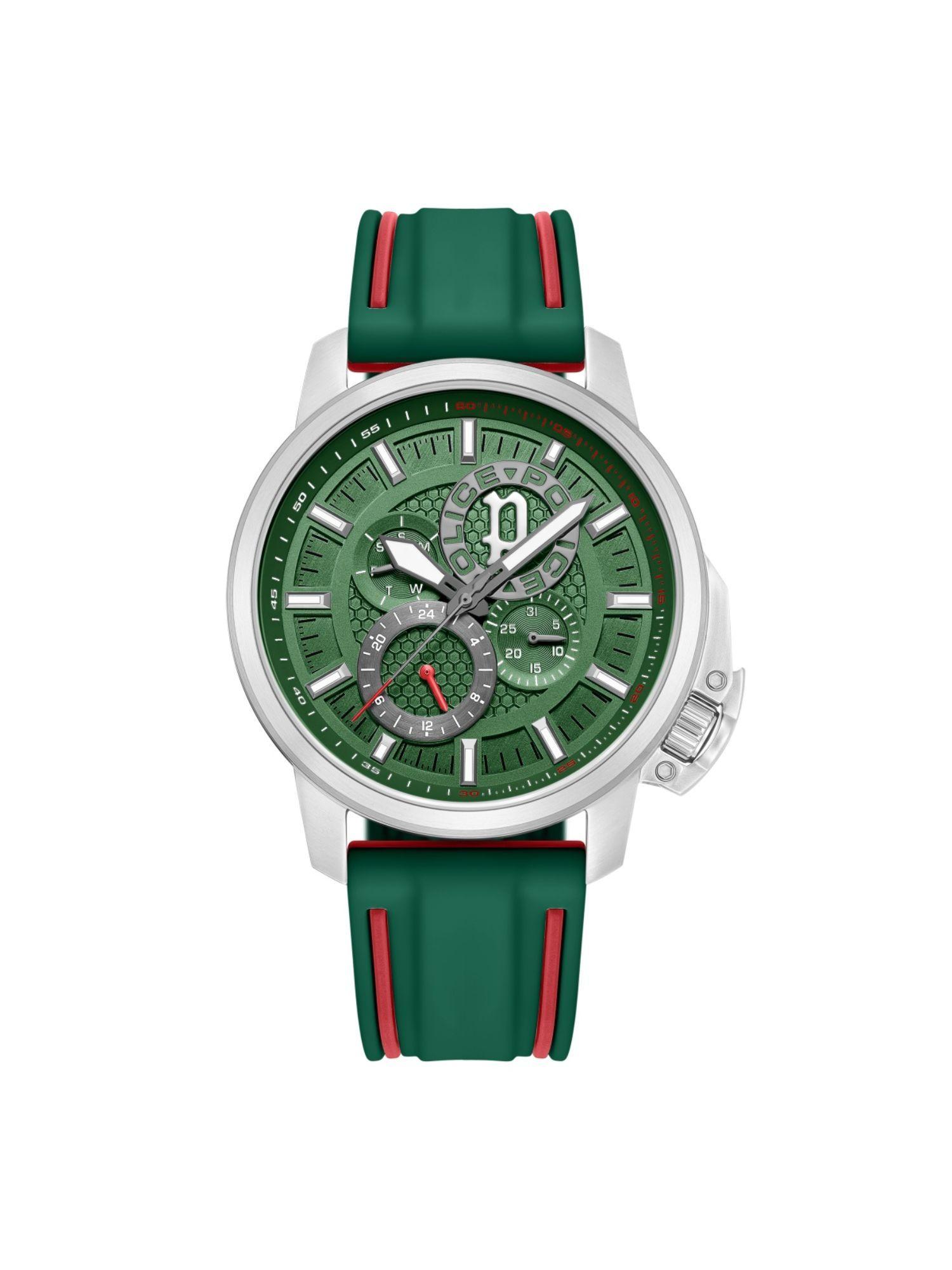 plpewjq0005106 green dial analog watch for men