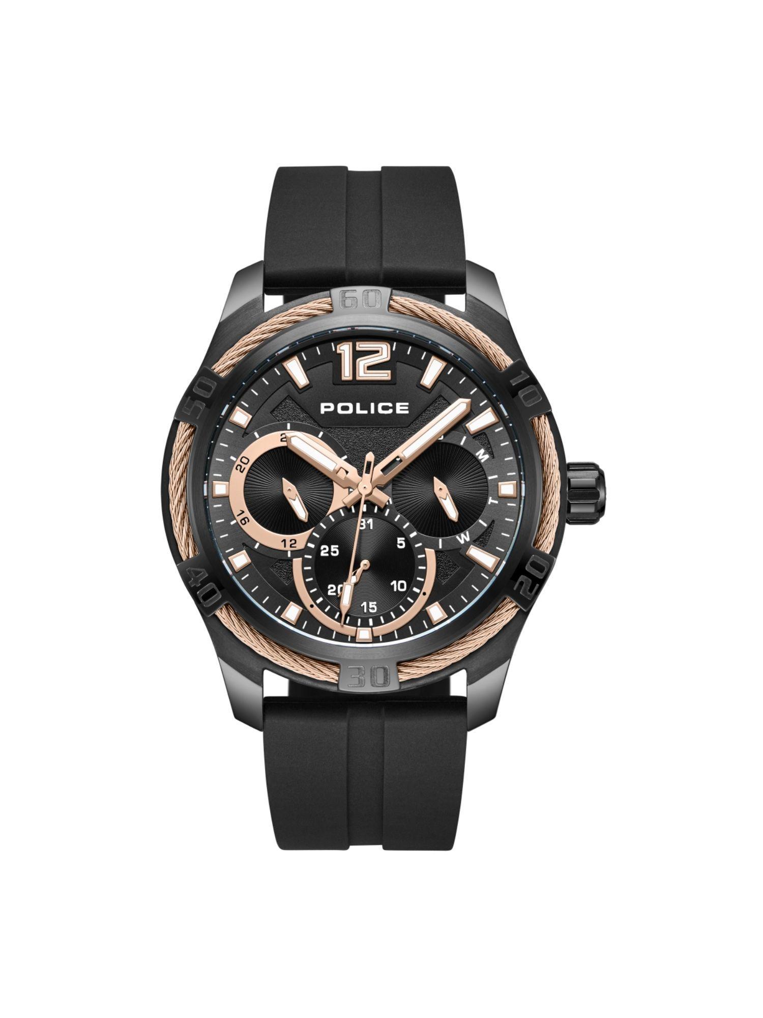 plpewjq0005304 black dial analog watch for men