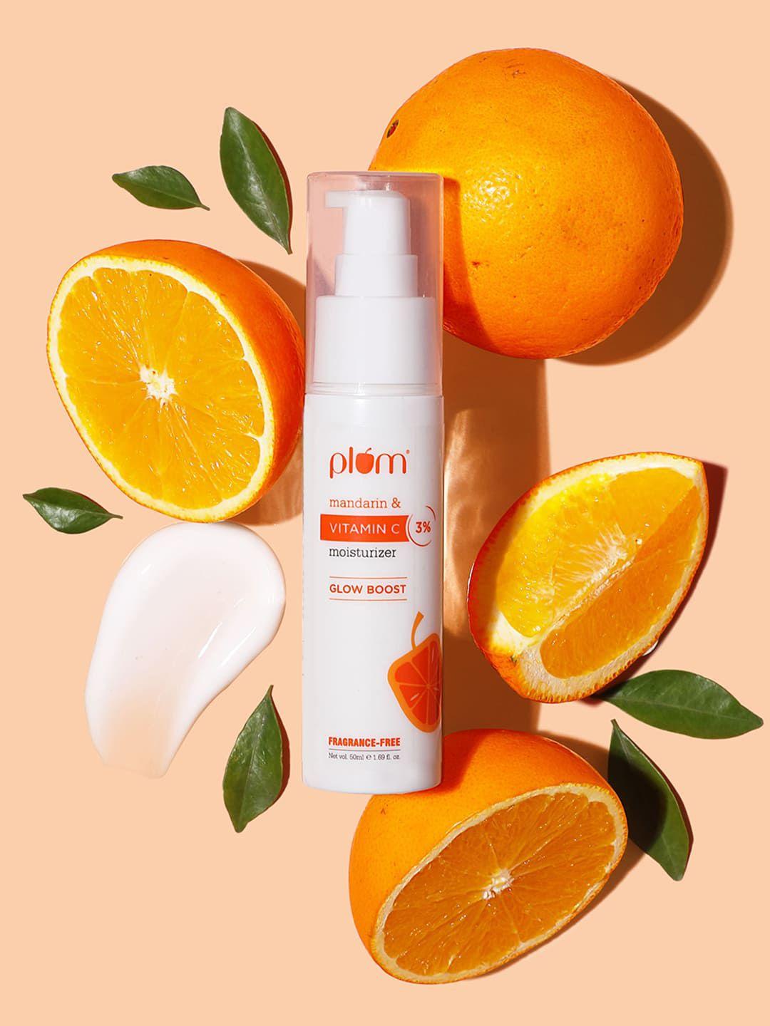 plum 3% vitamin c moisturizer with mandarin for hyperpigmentation & dull skin - 50ml
