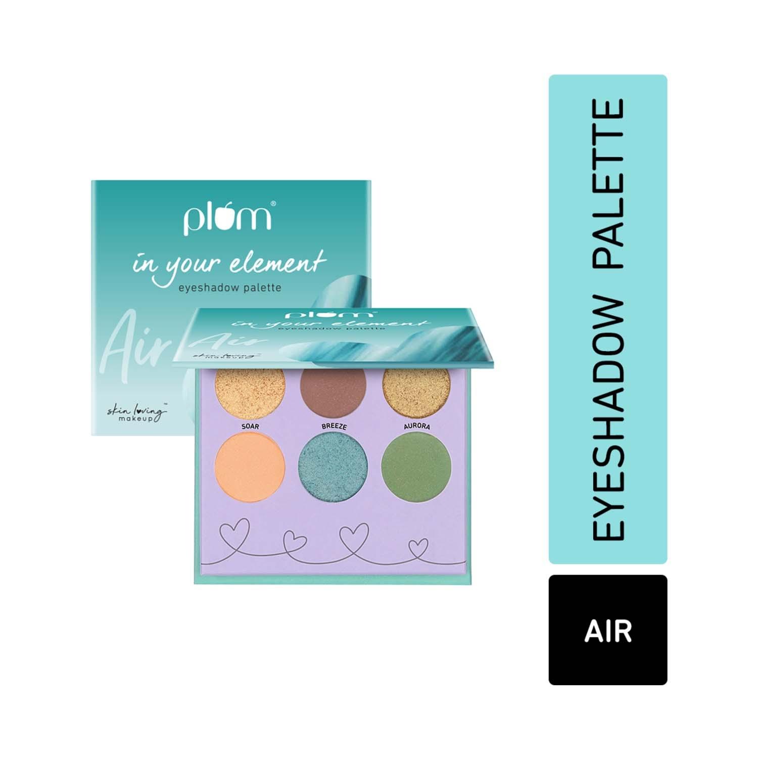 plum 6-in-1 super pigmented in your element eyeshadow palette - 04 air (10g)