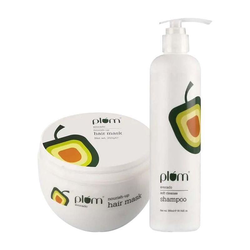 plum avocado frizz control treatment for wavy and curly hair combo