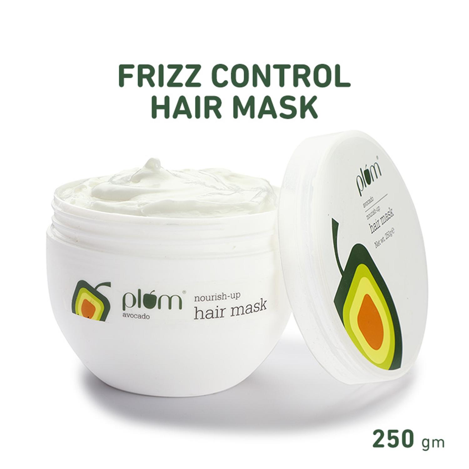 plum avocado nourish-up hair mask nourishes hair|retains moisture for dry & frizzy hair (250 gm)