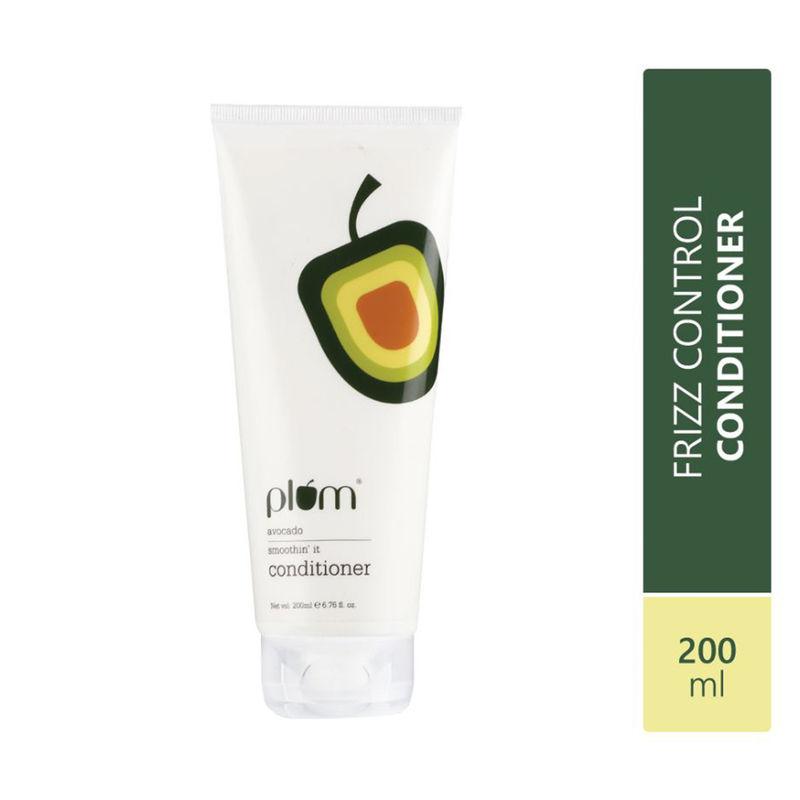 plum avocado smoothin' it sulphate free & paraben free conditioner with almond oil for smooth hair