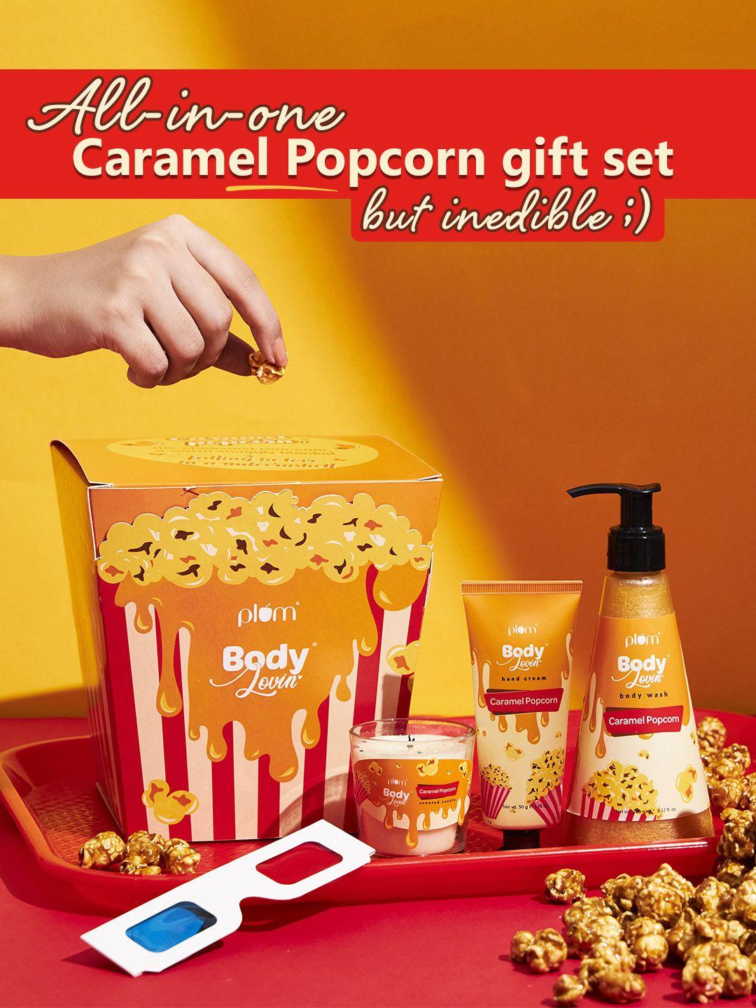 plum bodylovin' caramel popcorn & chill beauty gift kit
