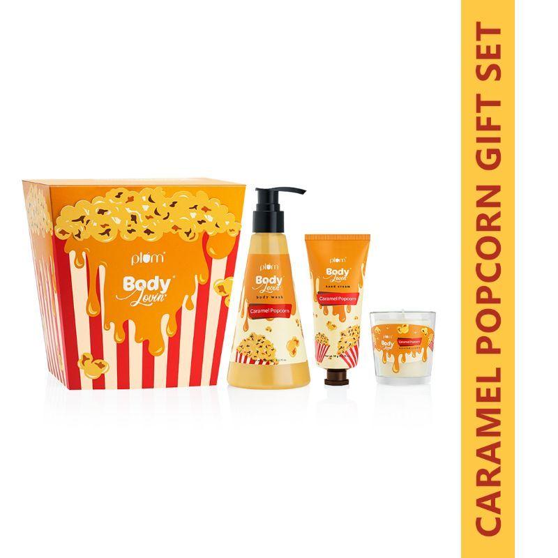 plum bodylovin' caramel popcorn & chill gift kit