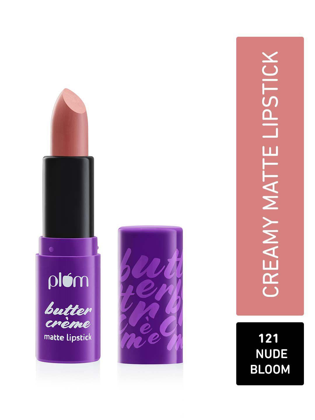 plum butter creme highly pigmented lightweight matte lipstick - nude bloom 121