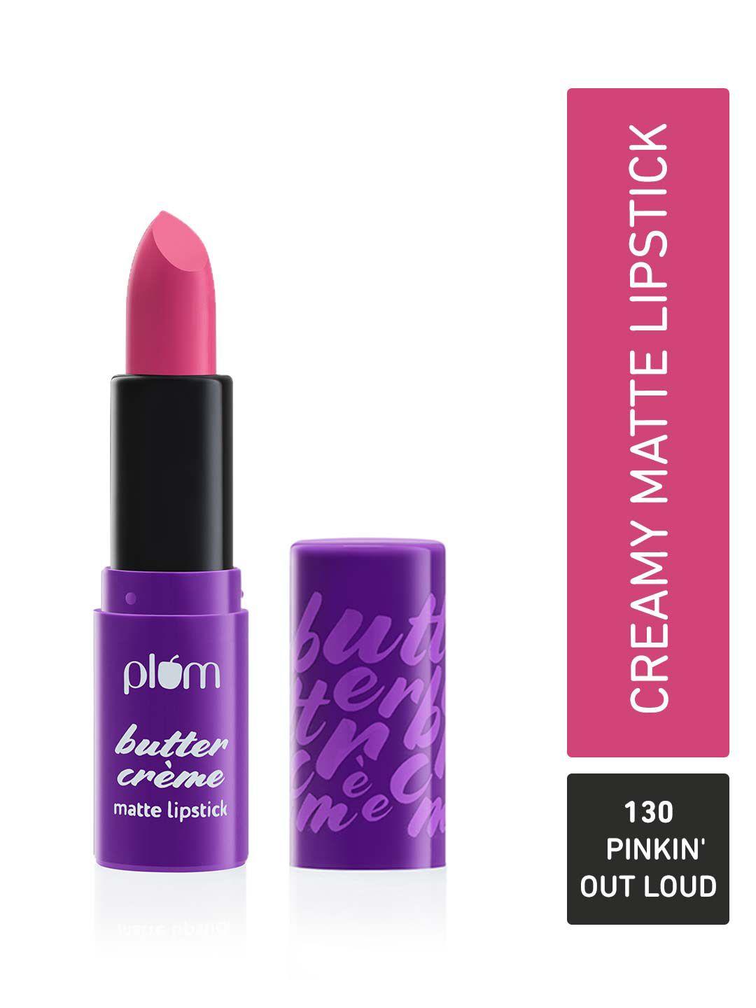 plum butter creme highly pigmented lightweight matte lipstick - pinkin' out loud 130