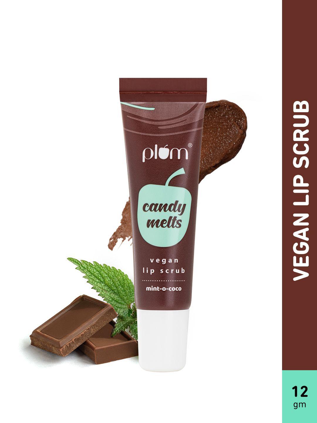 plum candy melts vegan lip scrub-mint -o- coco 12gm