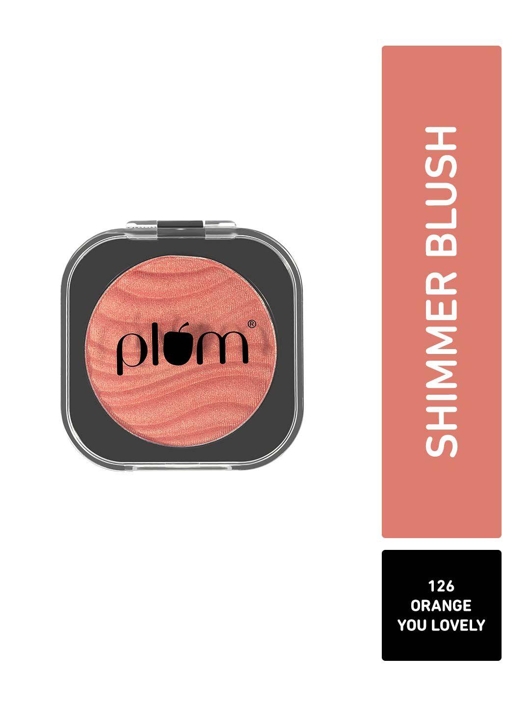 plum cheek-a-boo highly-pigmented shimmer blush 4.5g - orange you lovely 126