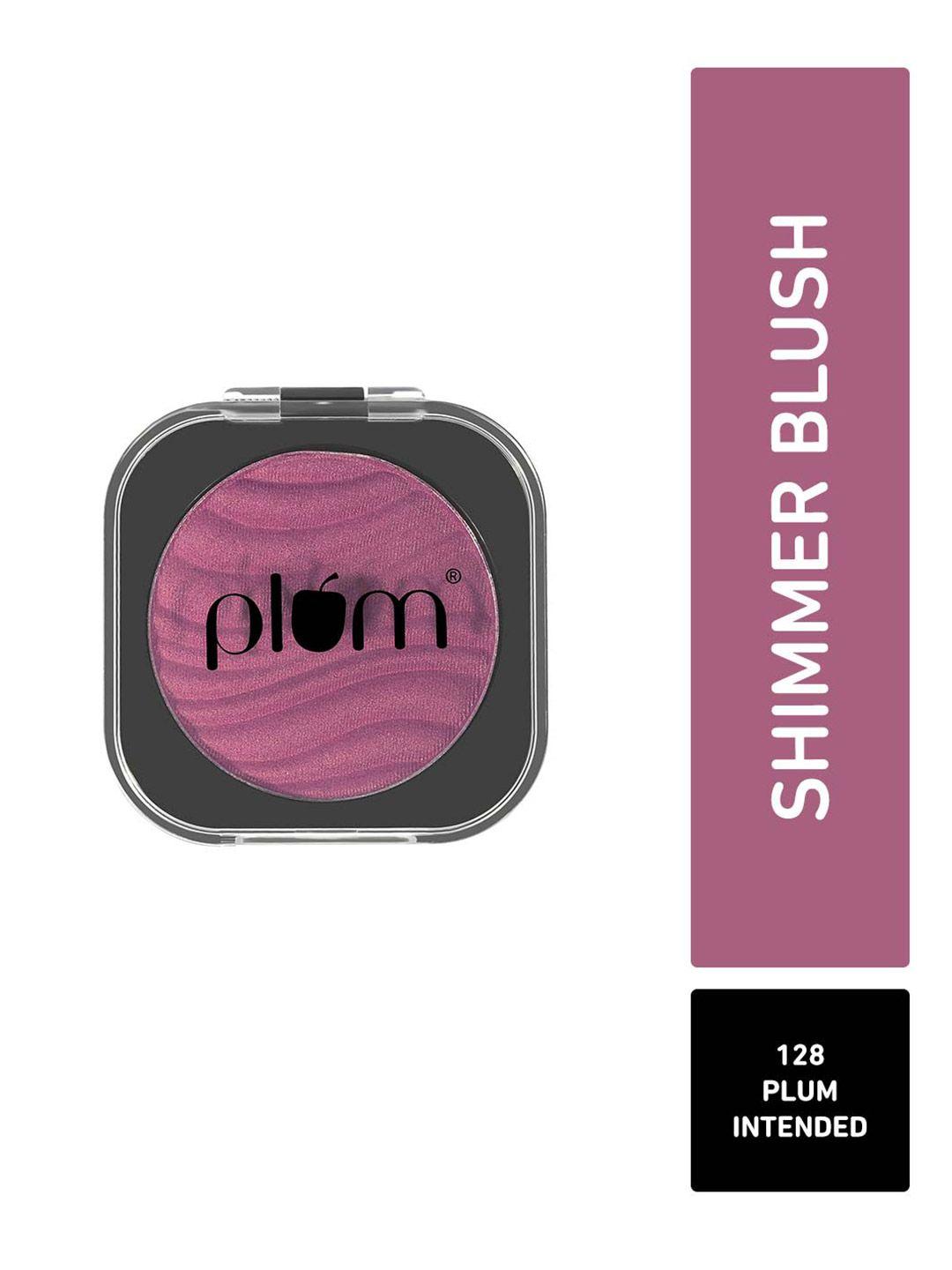 plum cheek-a-boo highly-pigmented shimmer blush 4.5g - plum intended 128