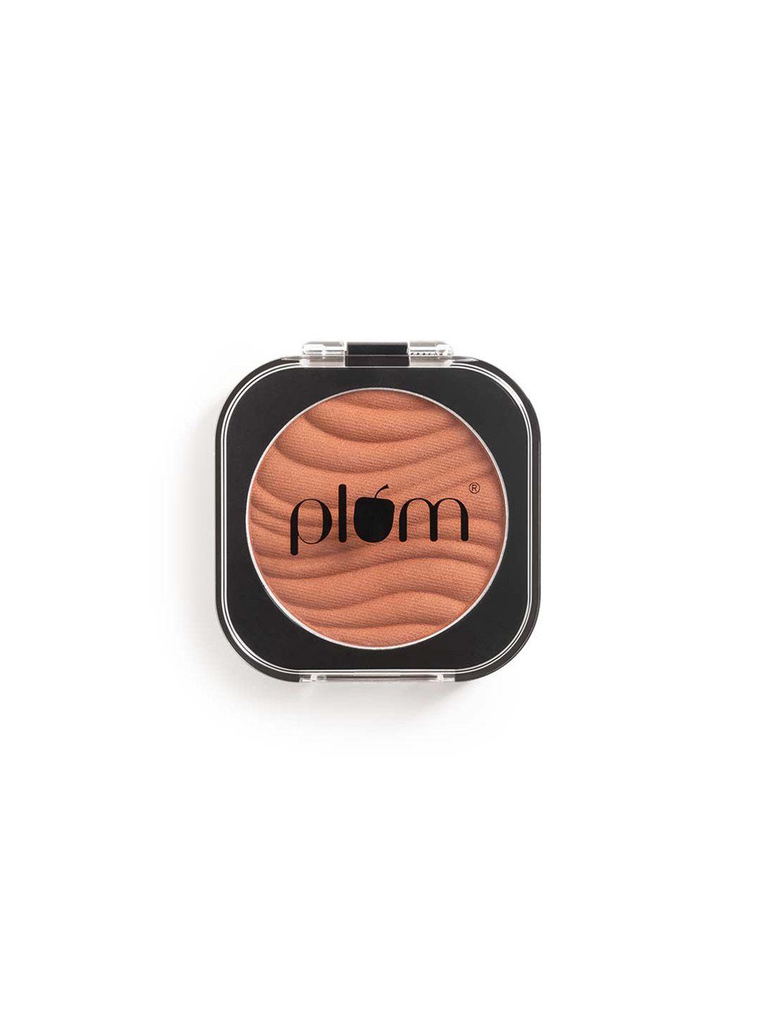 plum cheek-a-boo matte highly-pigmented blush with green coffee - peach out 121