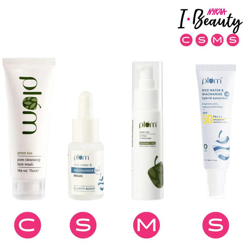 plum clear skin csms combo with green tea & niacinamide