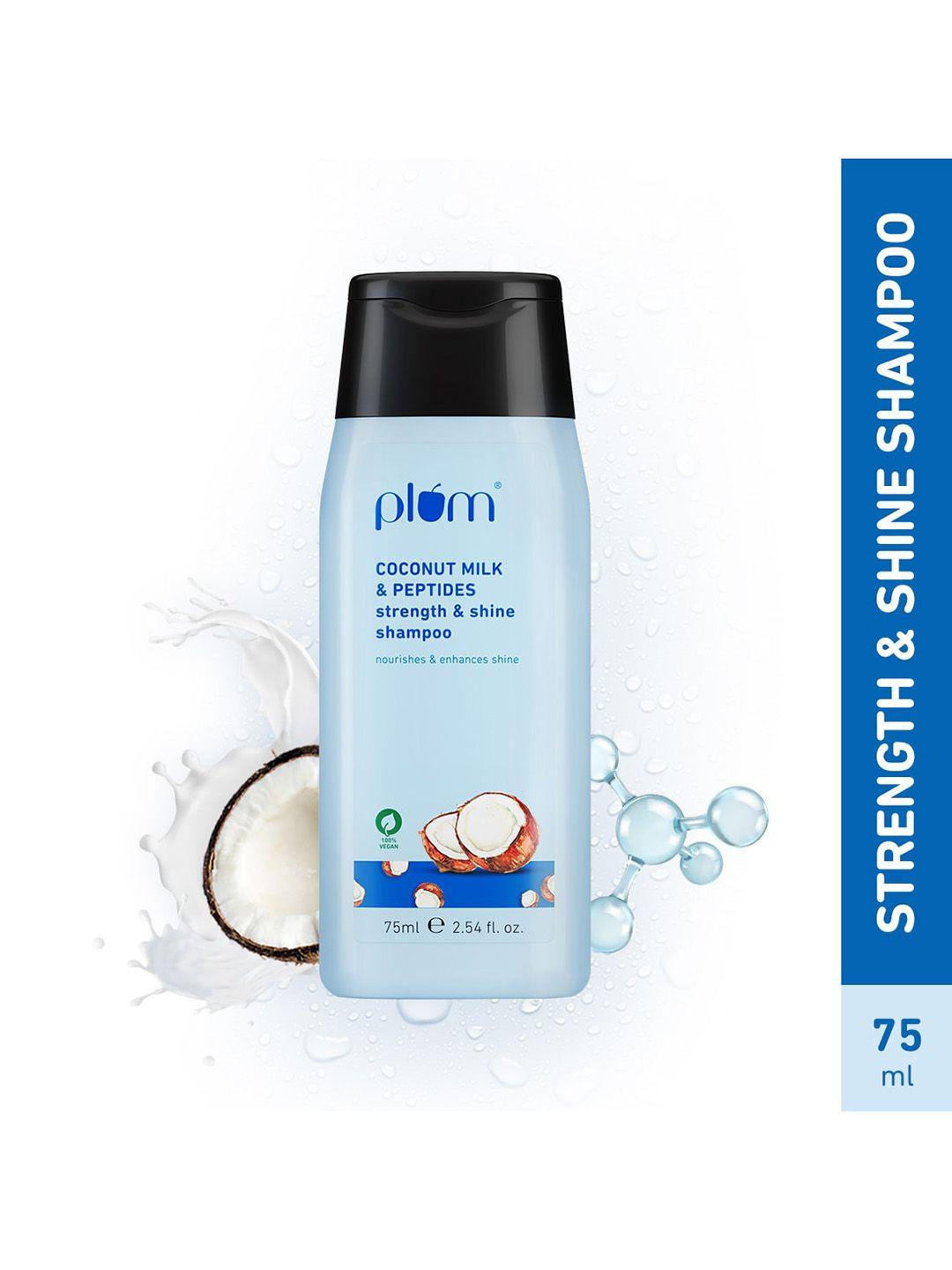plum coconut milk & peptides strength & shine shampoo - 75ml