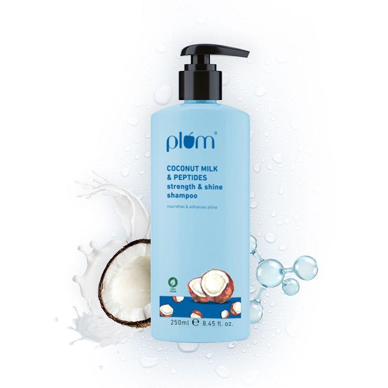 plum coconut milk & peptides strength & shine shampoo
