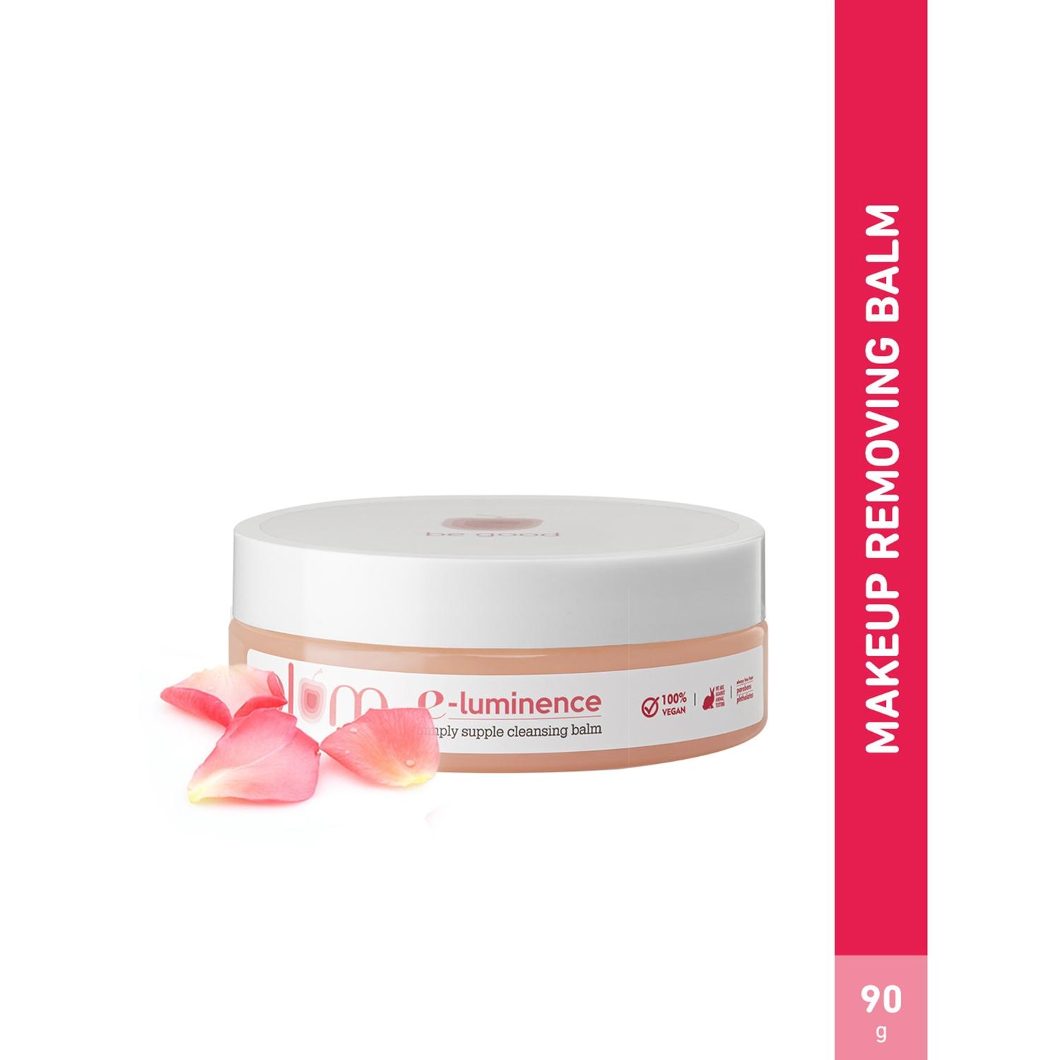 plum e-luminence supple cleansing balm, non-drying face, lip & eye waterproof makeup remover (90g)