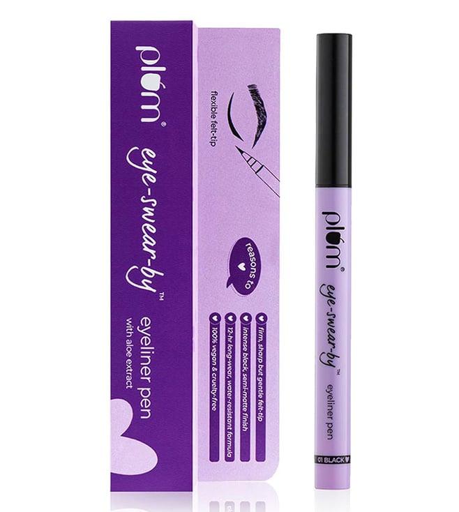 plum eye-swear-by eyeliner pen 01 black - 0.6 ml